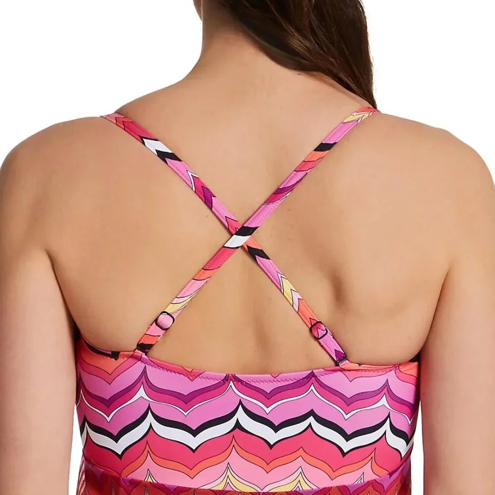 NWT Profile by GottexPalm Springs Bandeau One Piece Swimsuit